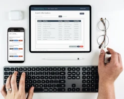 Image of custom software on tablet and mobile