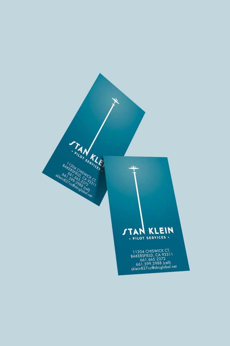 Business Cards for Stan Klein Pilot Services